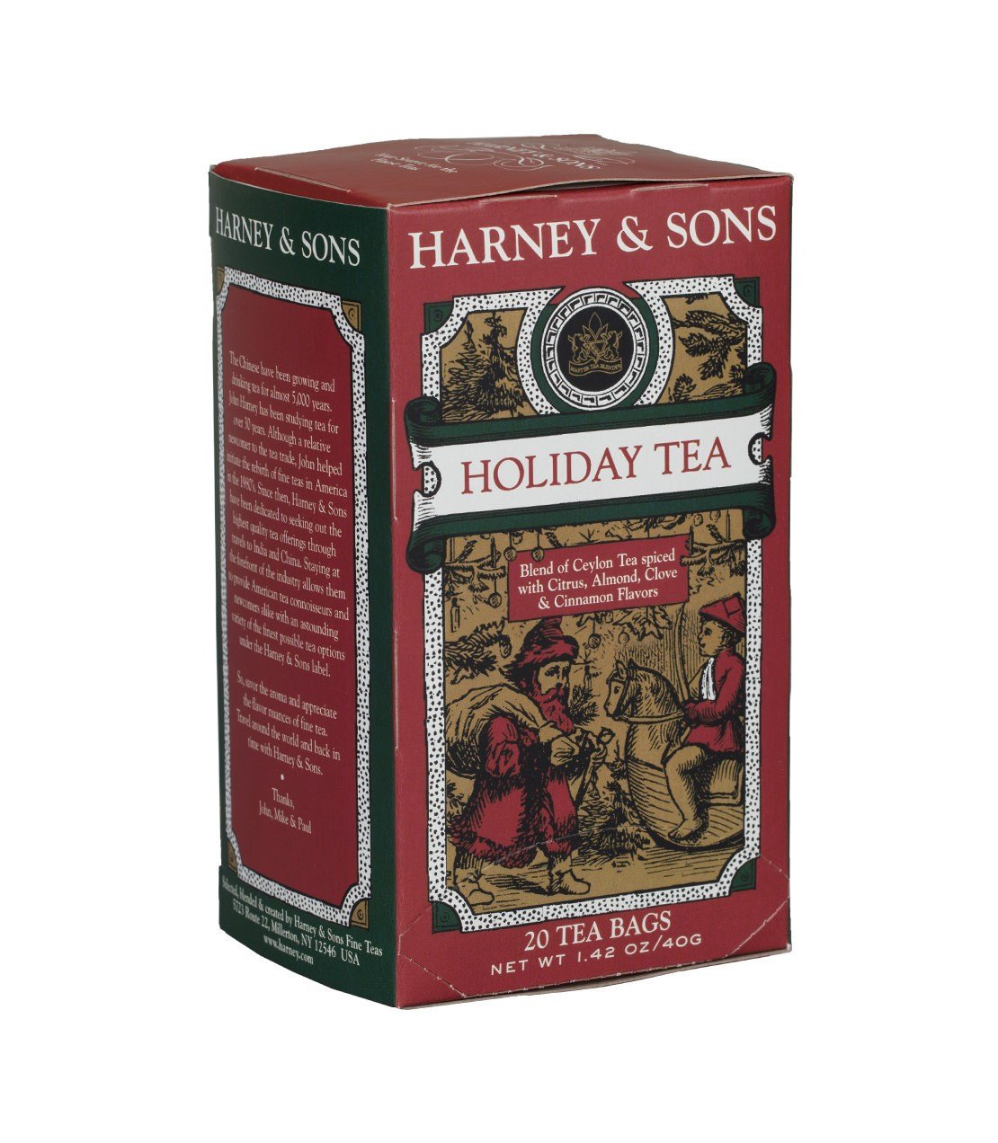 Holiday Tea - Premium Tea Bag - 6 Boxes per Case - 20 tea bags per Box