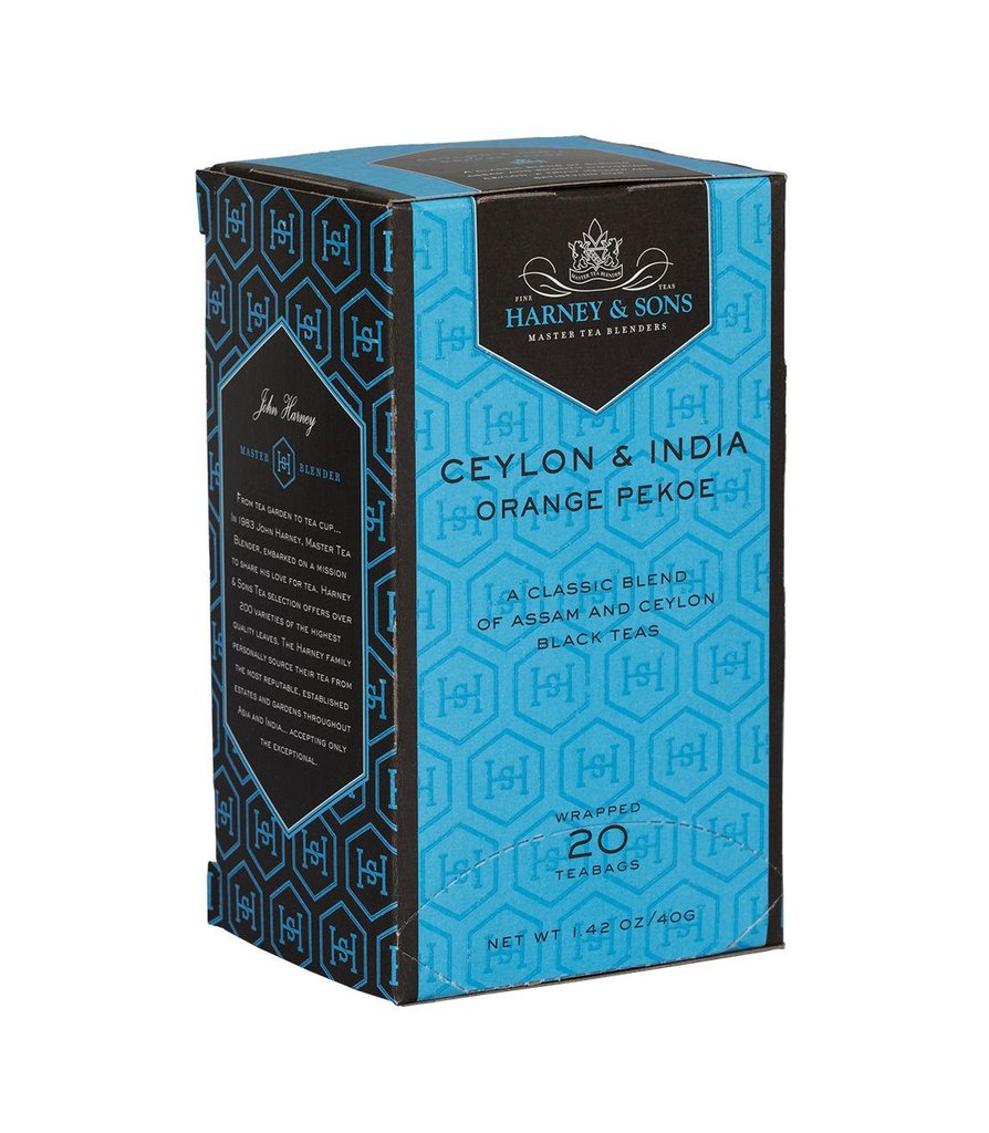 Ceylon & India - Orange Pekoe - Premium Tea Bag - 6 Boxes per Case - 20 tea bags per Box