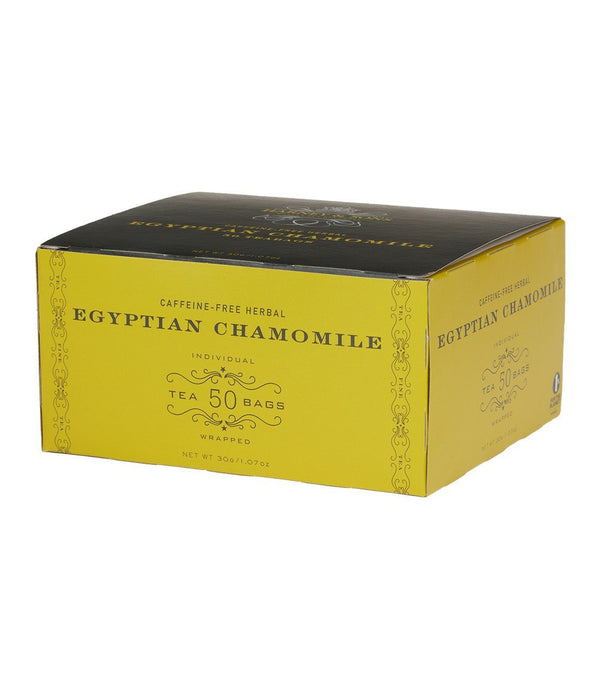 Egyptian Chamomile, 6 boxes per case - 50 wrapped tea bags per box