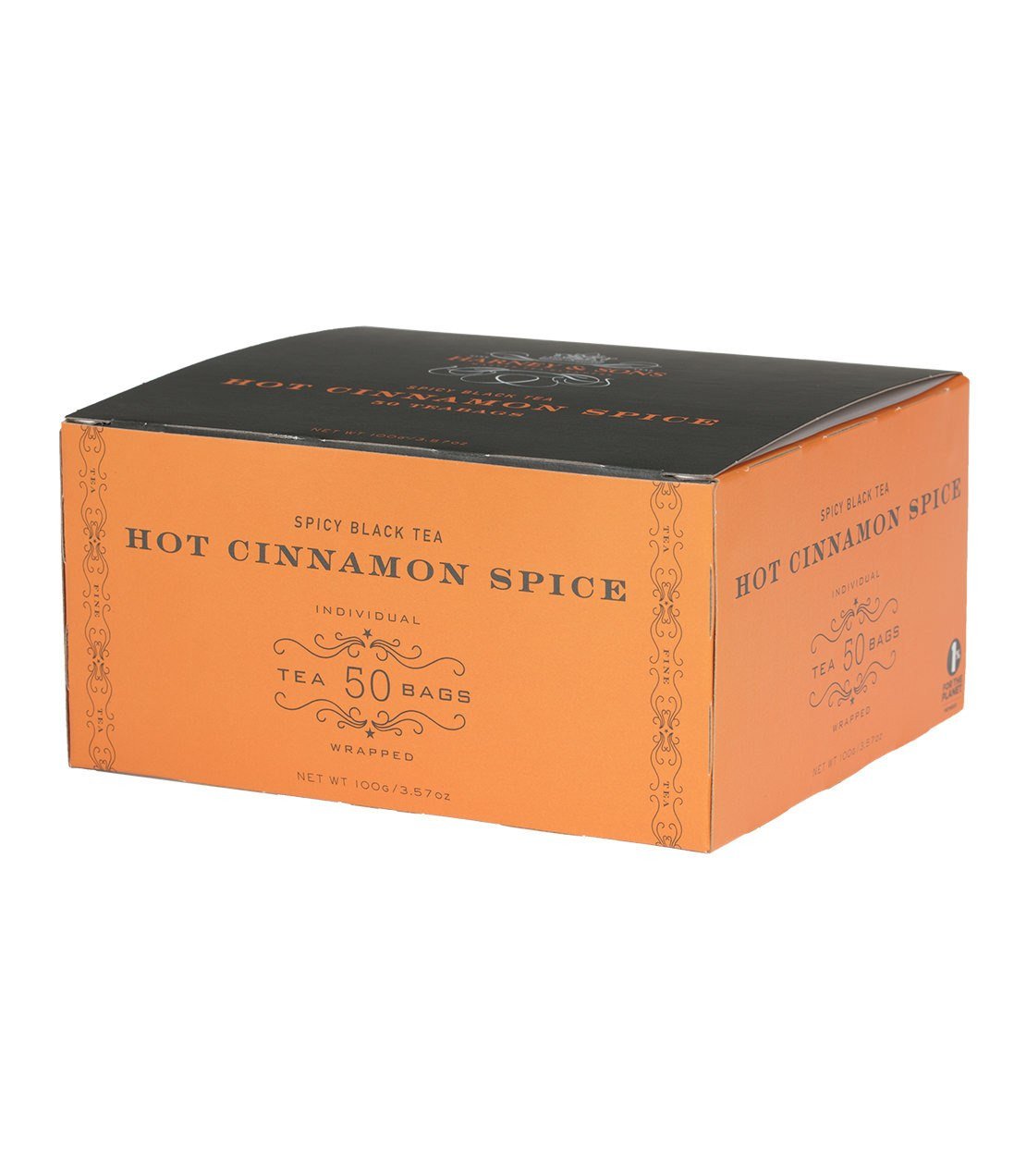 Hot Cinnamon Spice, 6 boxes per case - 50 wrapped tea bags per box