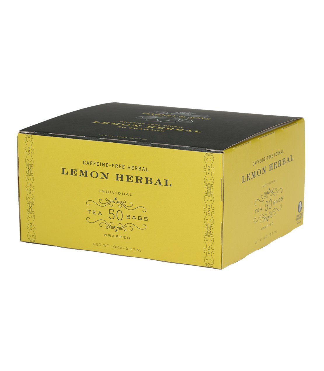 Lemon Herbal, 6 boxes per case - 50 wrapped tea bags per box