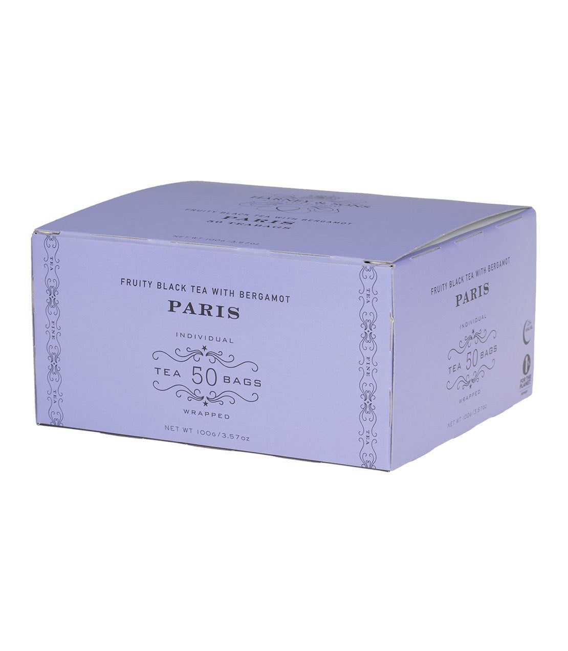 Paris, 6 boxes per case - 50 wrapped tea bags per box