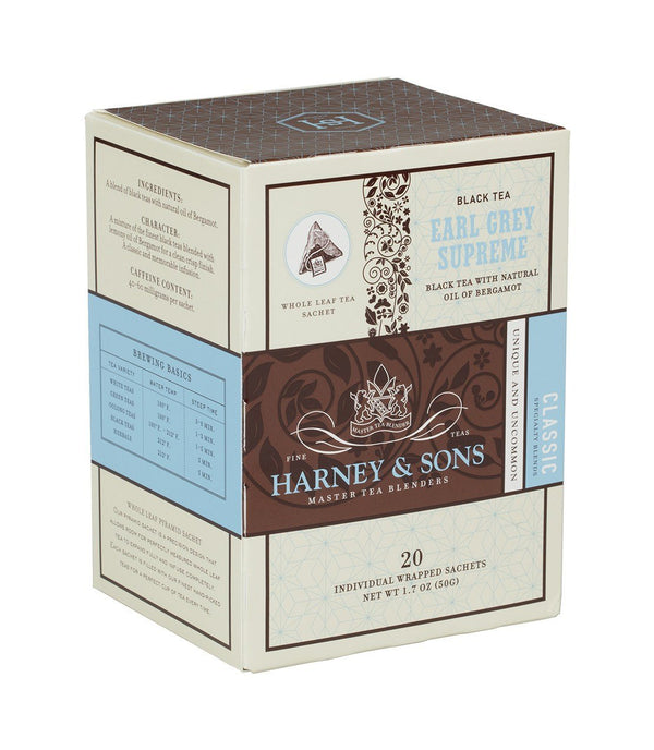 Earl Grey Supreme, 6 Boxes per case - 20 Wrapped Sachets per box