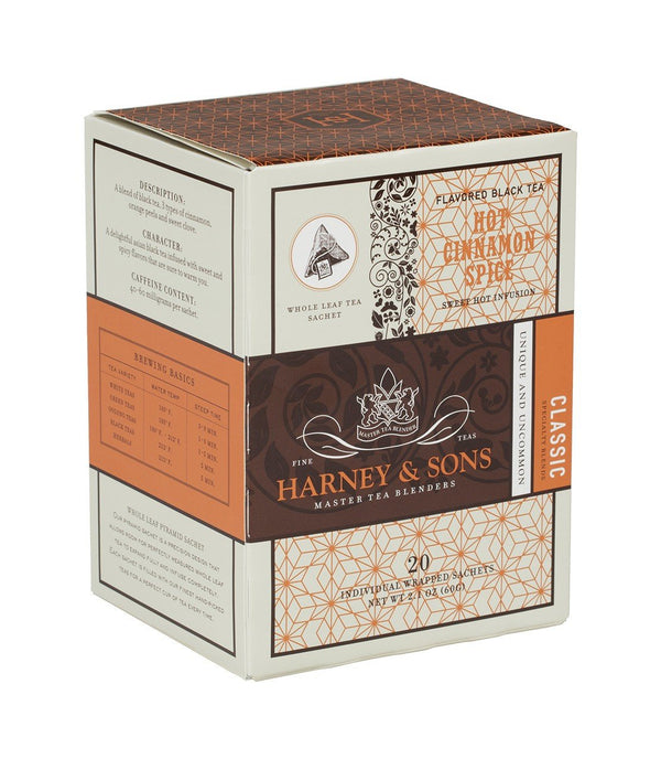 Hot Cinnamon Spice, 6 Boxes per case - 20 Wrapped Sachets per box